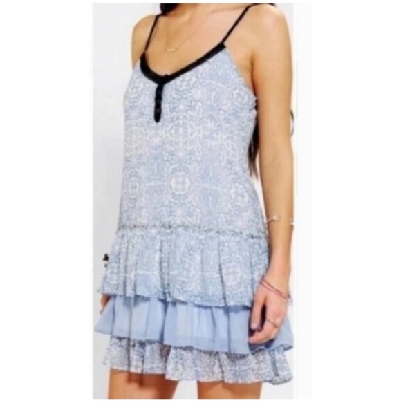 Band of Gypsies Blue and Black Dress - Picture 5 of 10